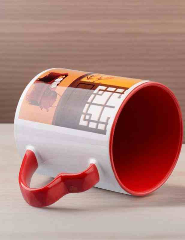 Customized Heart Handle Mug three
