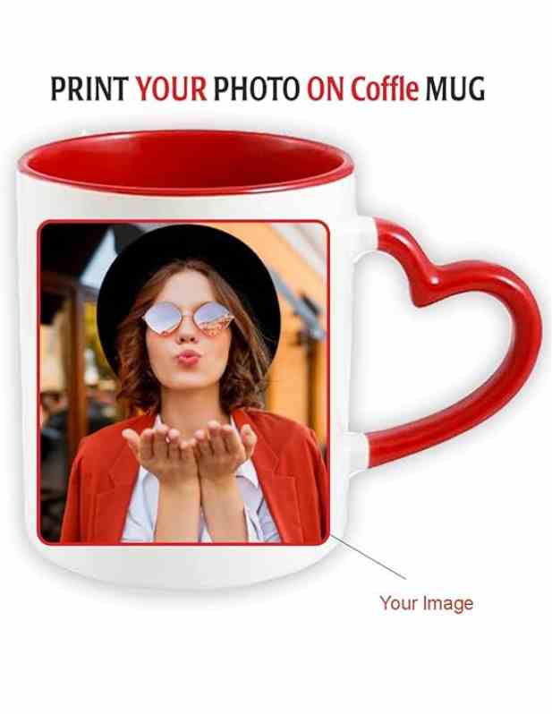 Customized Heart Handle Mug