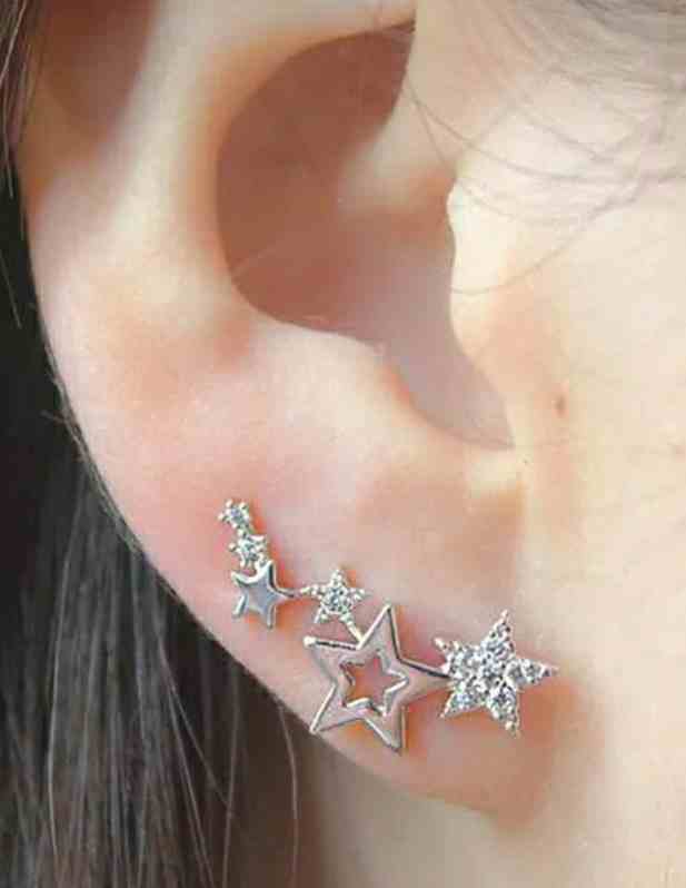 Beautiful Star Shaped Drop Earrings shop now