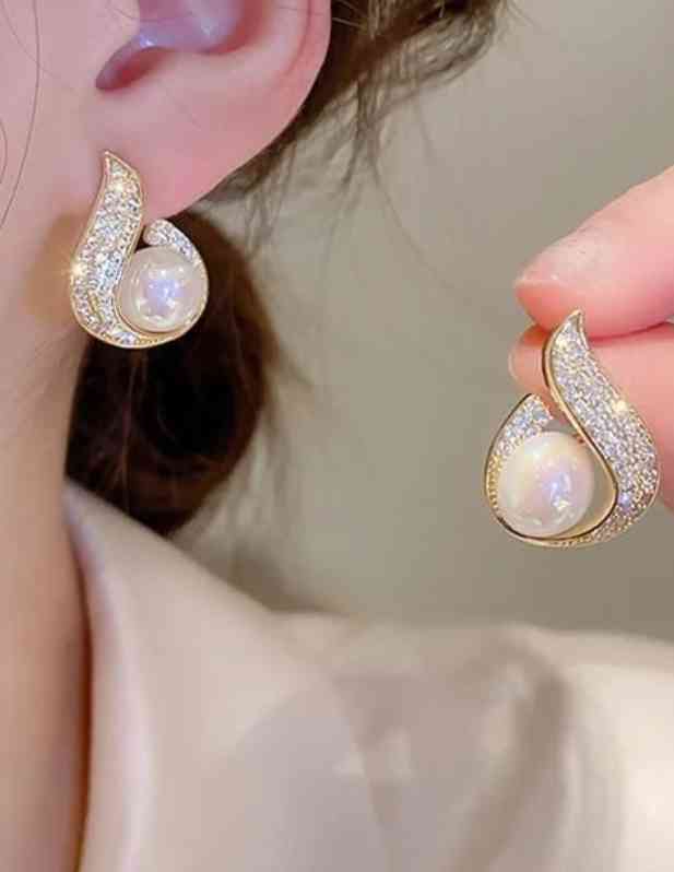 Fancy Pearl Ear Drops For Women And Girls