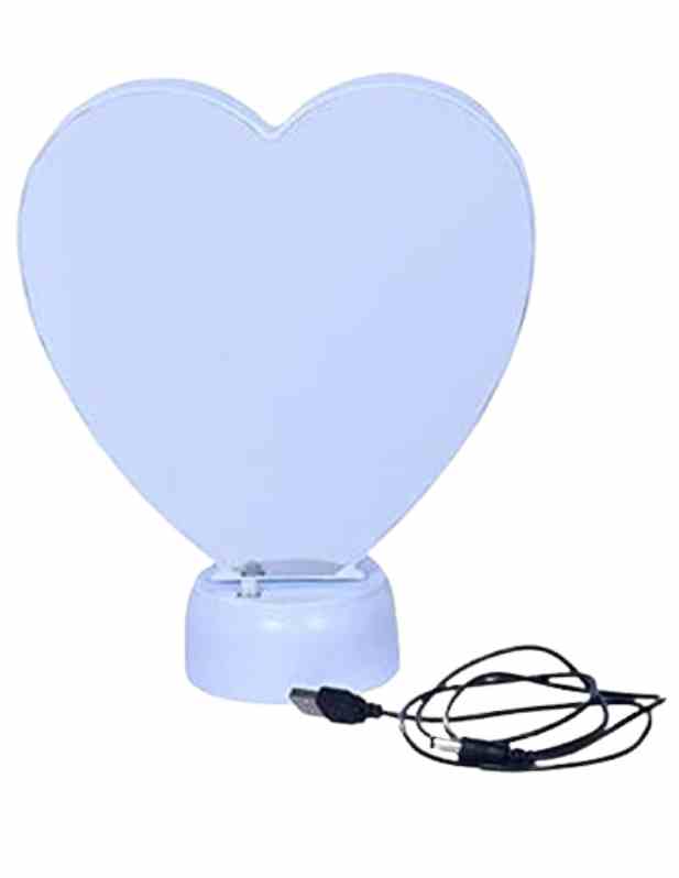 Heart Shape Magic Mirror LED