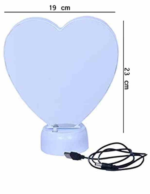 Heart Shape Magic Mirror Photo Frame