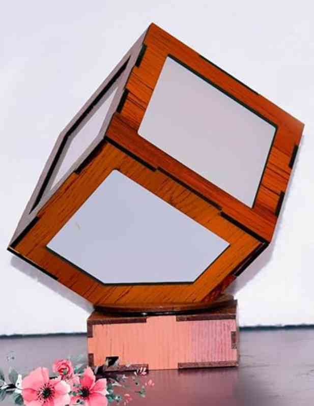 Personalised Rotating Cube Lamp shop