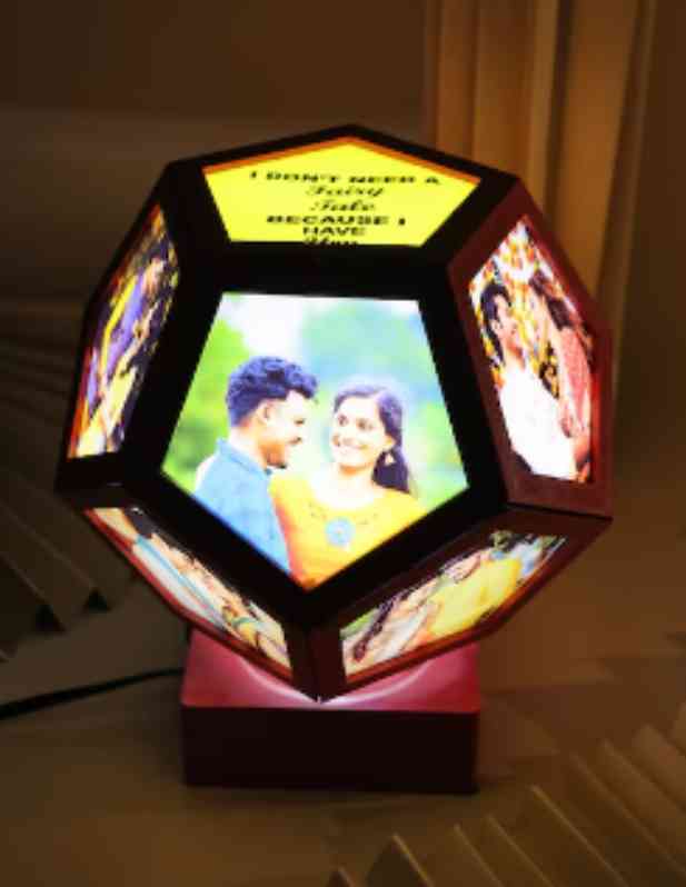 Personalised Rotating Lamp Pentagon Buy