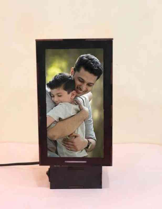 Personalised Rotating Rectangle Lamp