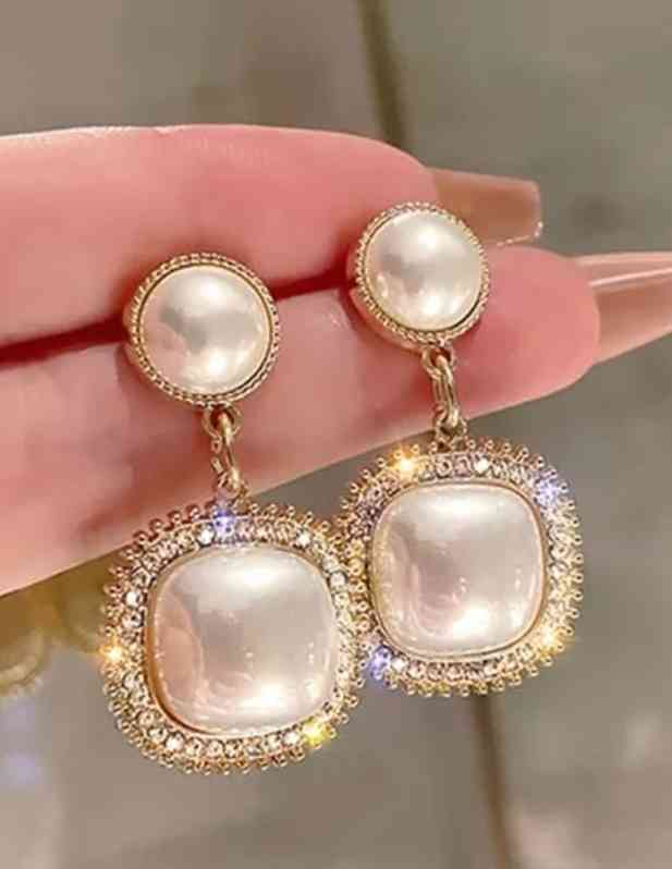 Rhinestone Drop Earrings For Girls And Women