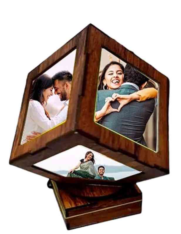 Personalised Rotating Cube Lamp shop