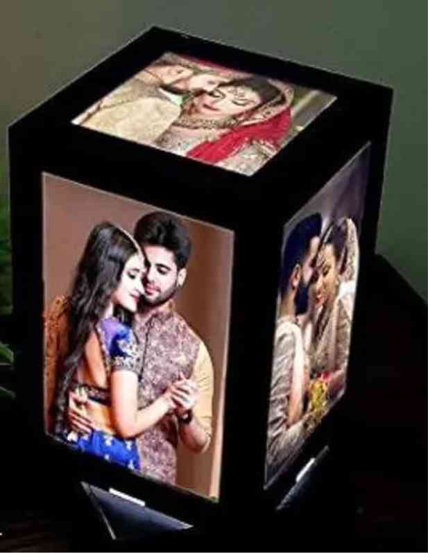 Shop Personalised Rotating Rectangle Lamp