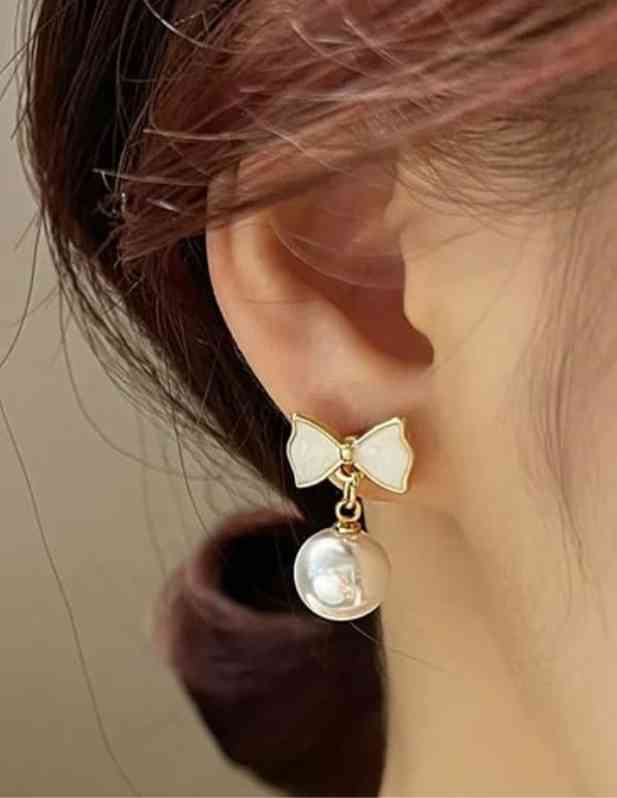 Western Pearl Earring For Girls And Women shop now