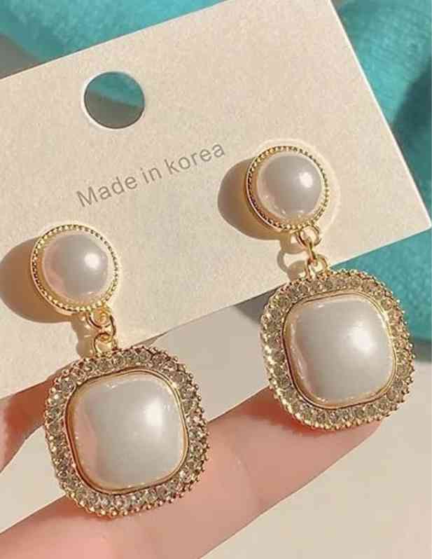 Rhinestone Drop Earrings For Girls And Women