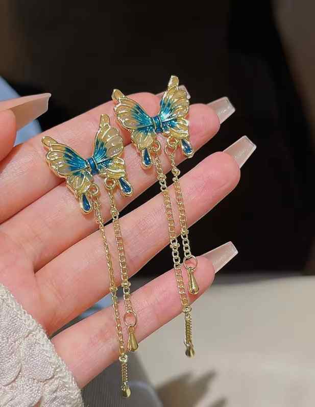 Butterfly Long Drop Earring buy now
