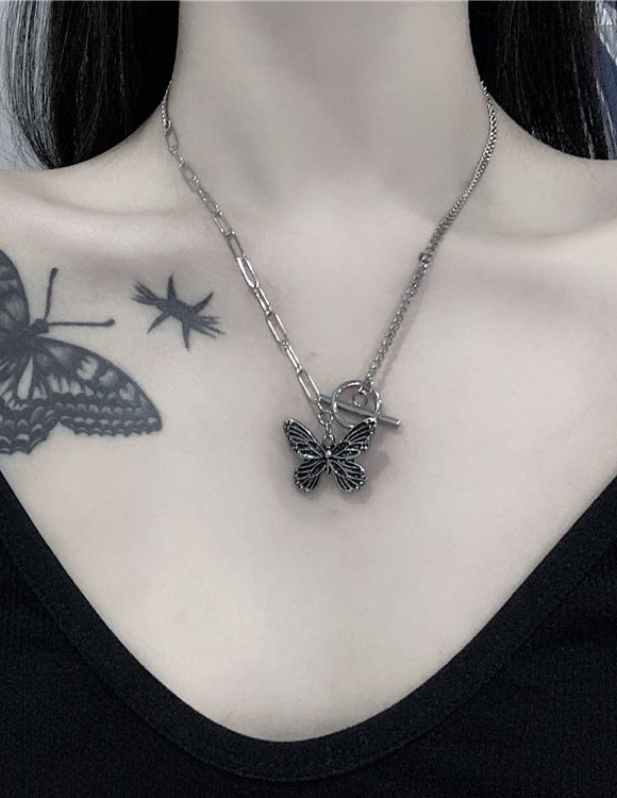 Butterfly Pendant Chain gold shop now