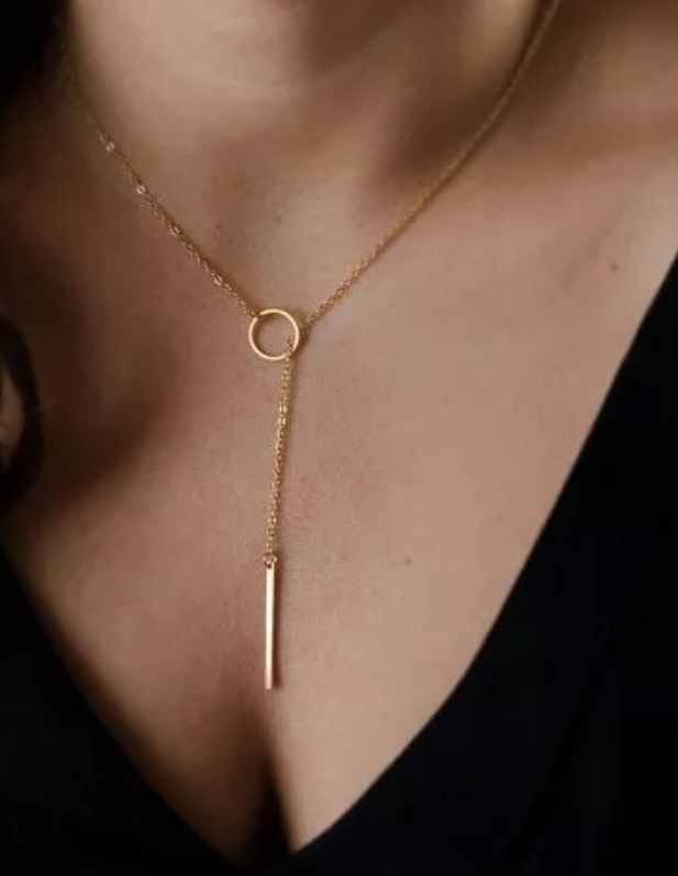 Circle Pendant Golden And Silver