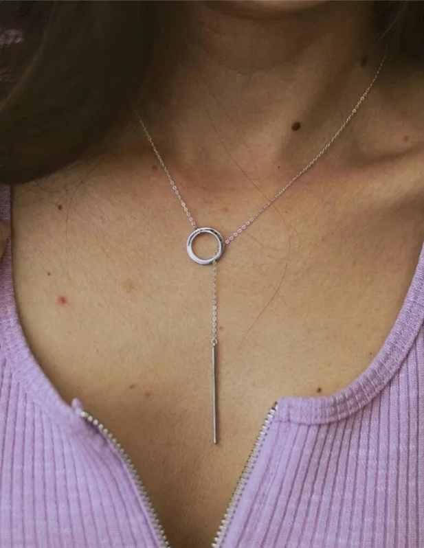 Circle Pendant Golden And Silver