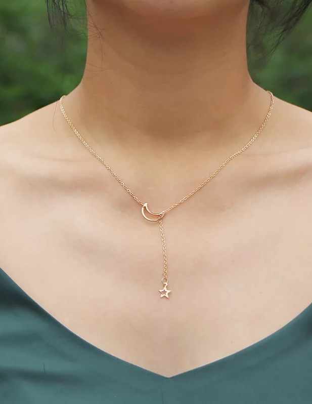 Crescent Moon And Star Pendant