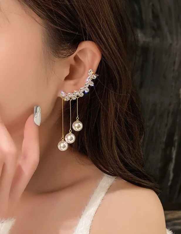 Curved Earcuff Earrings