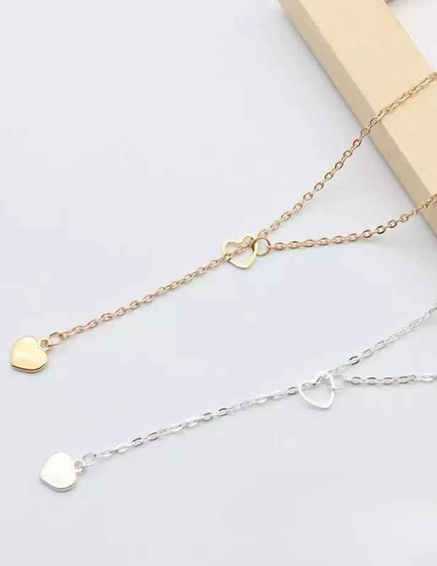 Double Heart Pendant golden shop