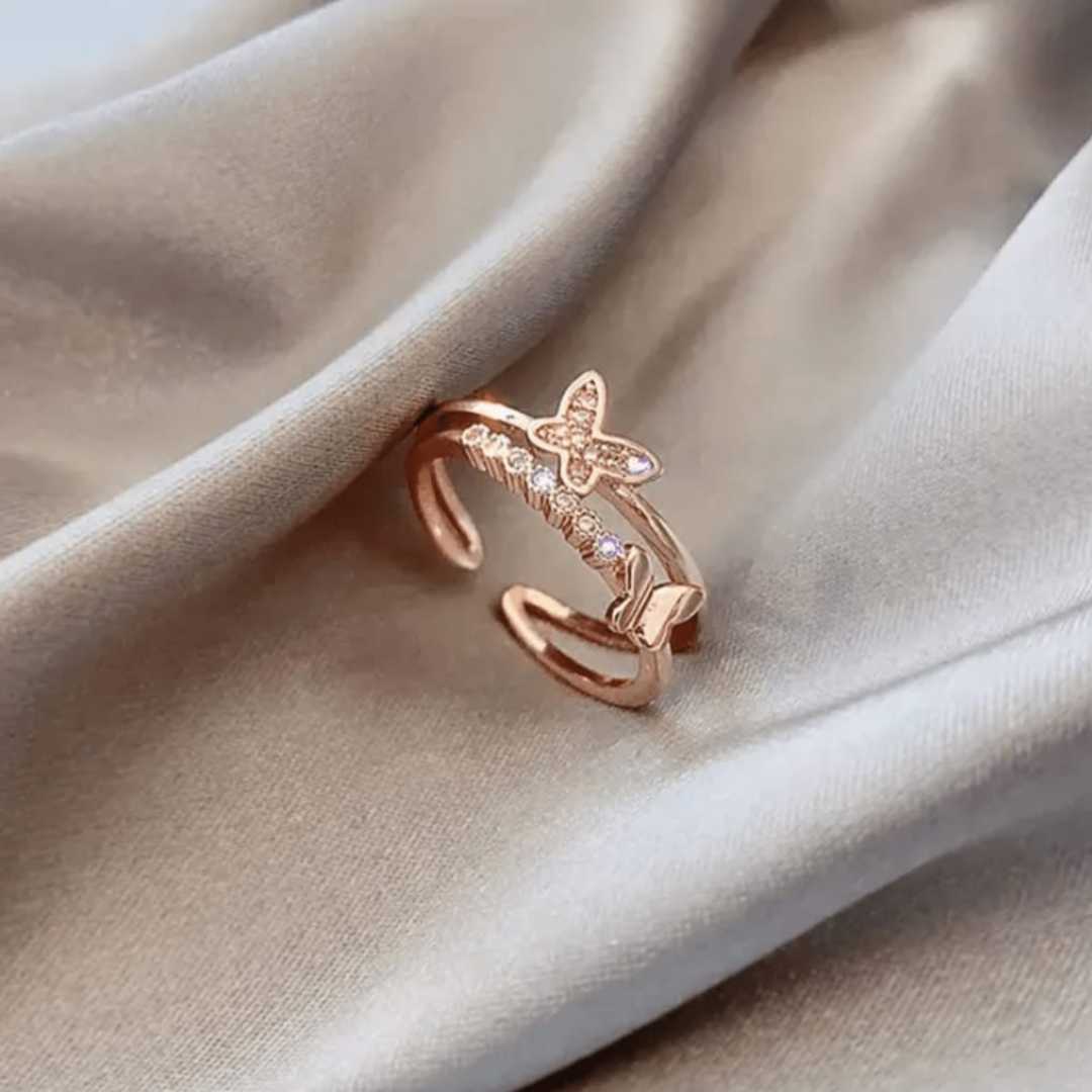 Golden Butterfly Ring shop now