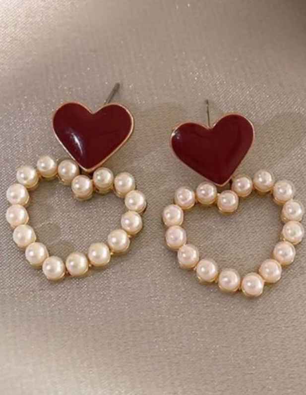 letest Heart Hoop Earrings