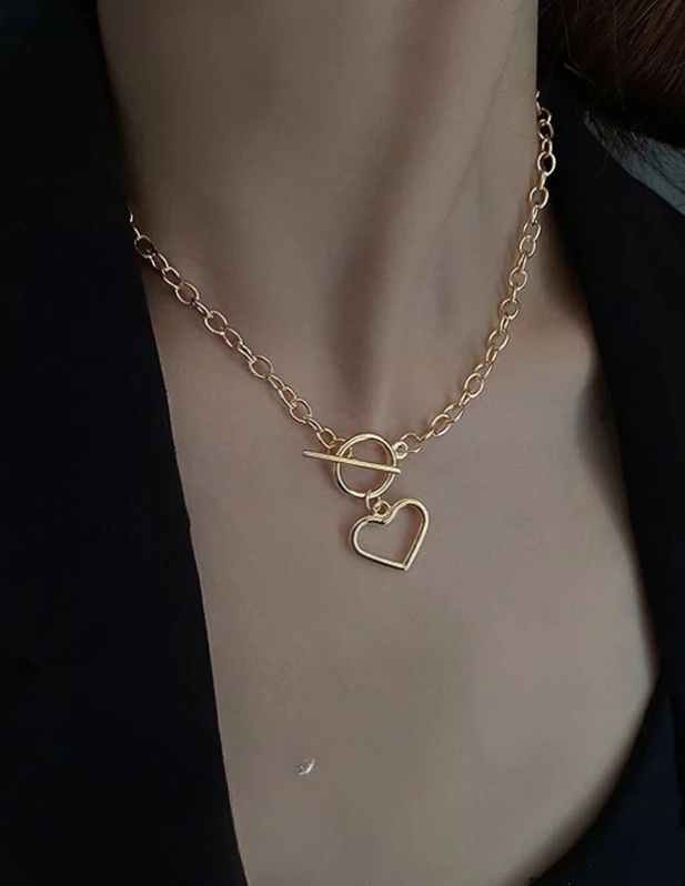 Heart Shape Pendant With Chain