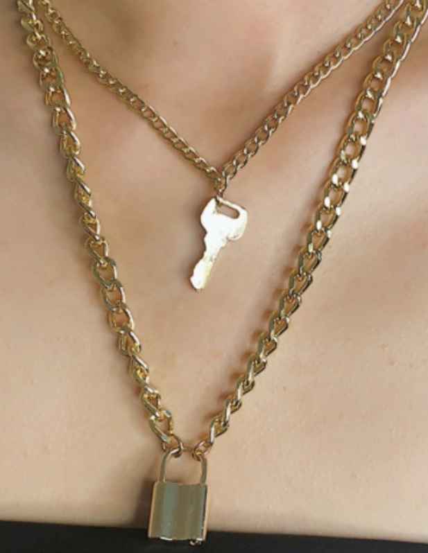 Lock And Key Pendant