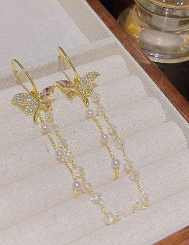 Long Butterfly Earrings