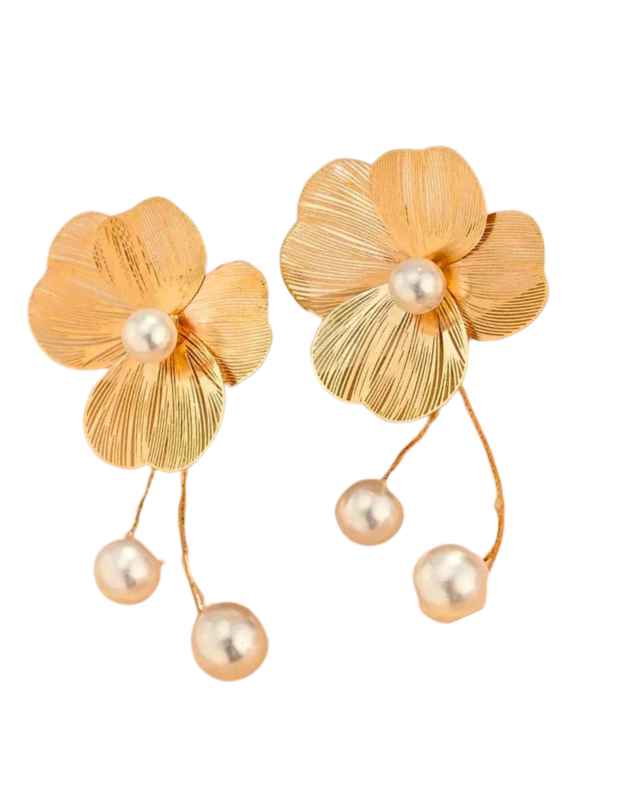 Long Flower Earrings buy now at wooshanta