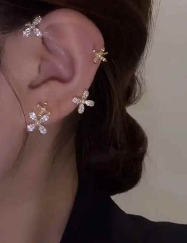 Multi Jhumki Flower Earrings shop now