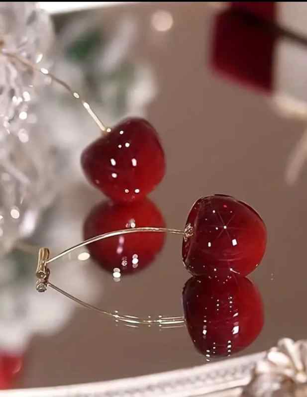Red Cherry Earrings
