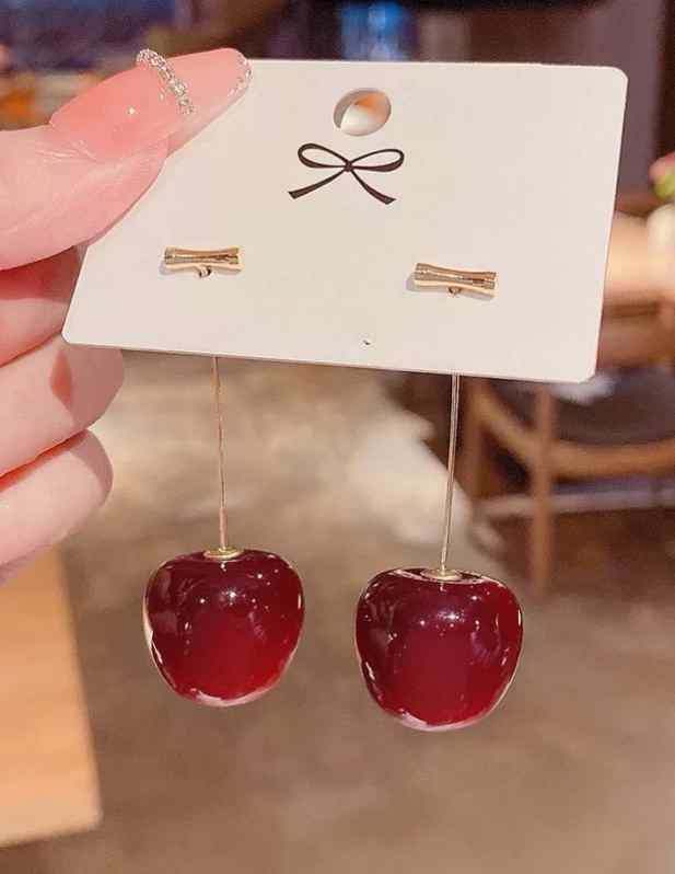 Red Cherry Earrings