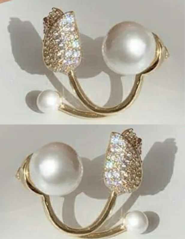 Rose Flower Earrings Studs Pearl shop
