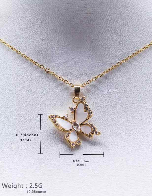 Butterfly Pendant White Gold buy now