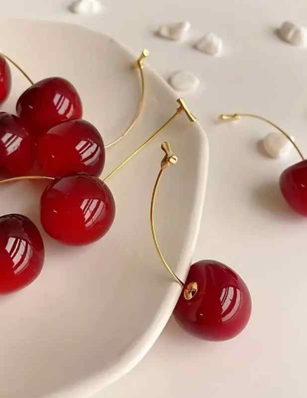 Red Cherry Earrings