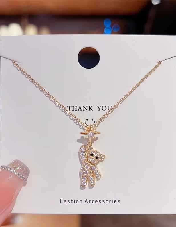 Teddy Bear Gold Pendant shop now
