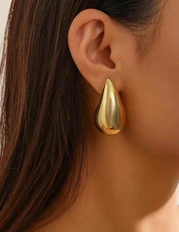 Water Drop Earrings Silver And Golden