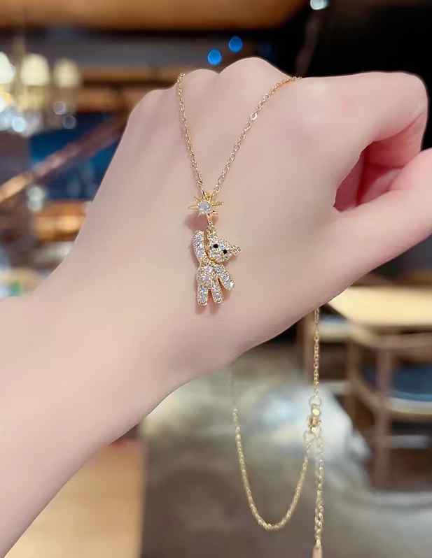 Teddy Bear Gold Pendant shop now