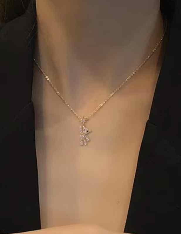 Teddy Bear Gold Pendant