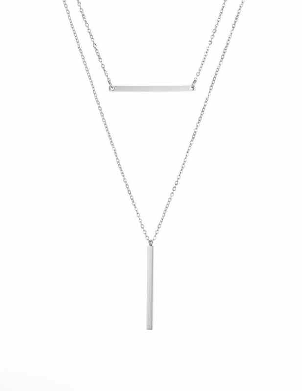 Two layered pendant gold