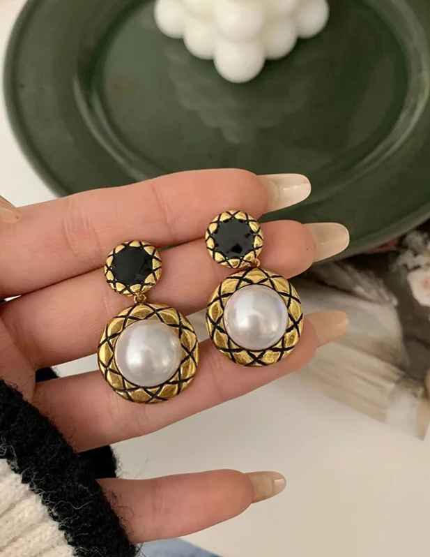 Unique Stud Pearl Earrings