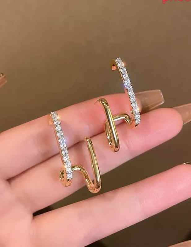 double hoop earrings