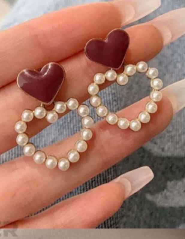 letest Heart Hoop Earrings