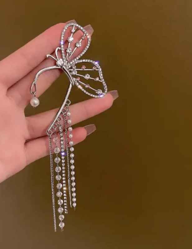 Butterfly And Golden Heart Combo Earrings