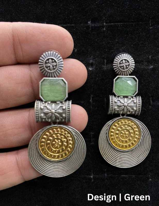 Circle Shaped Earrings yellow