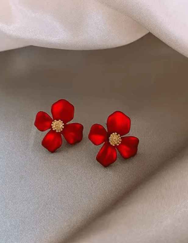 Combo of Flower And Golden Pearl Earrings shop now