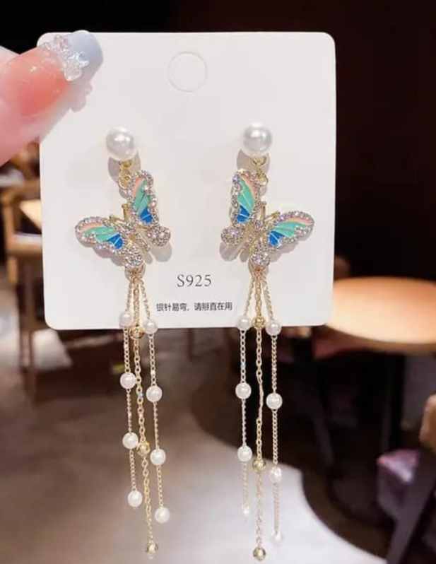 Combo of Flower And Golden Pearl Earrings shop