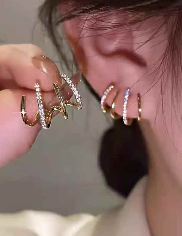 Combo of Leaf Studs And Claw Studs Earrings