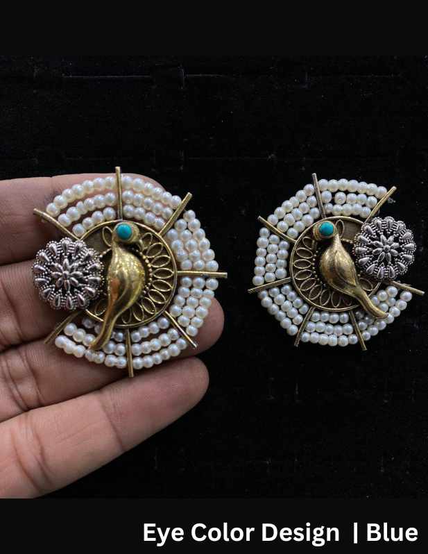 Golden Bird Earrings marron