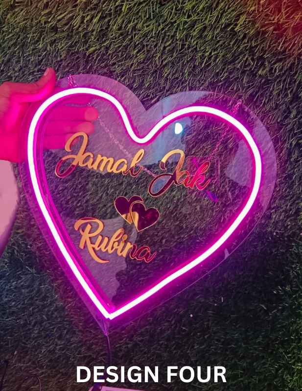 Heart Neon Sign For Couple one