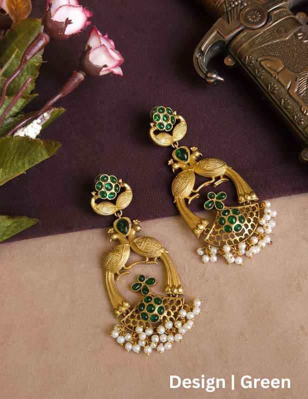 Rajwadi-Peacock-Chandbaali-multicolor