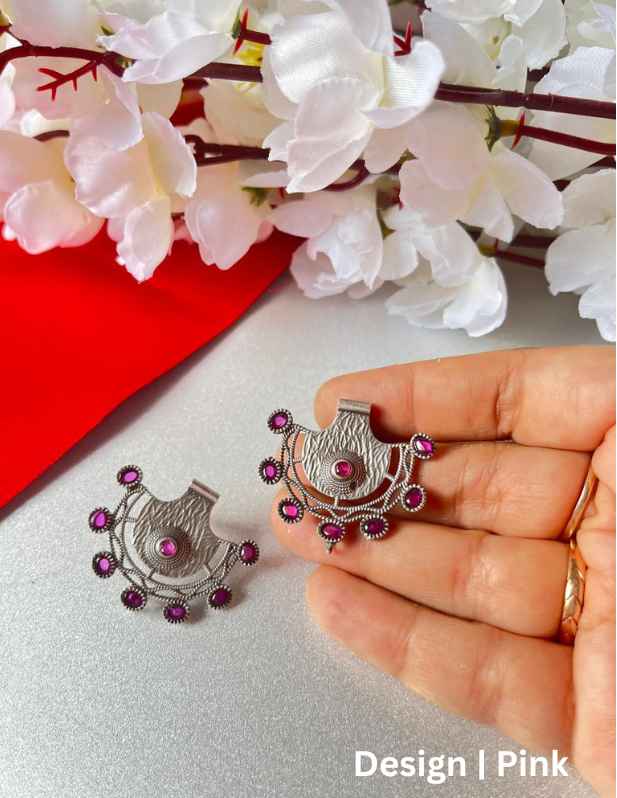 Small Oxidised Earrings multicolor